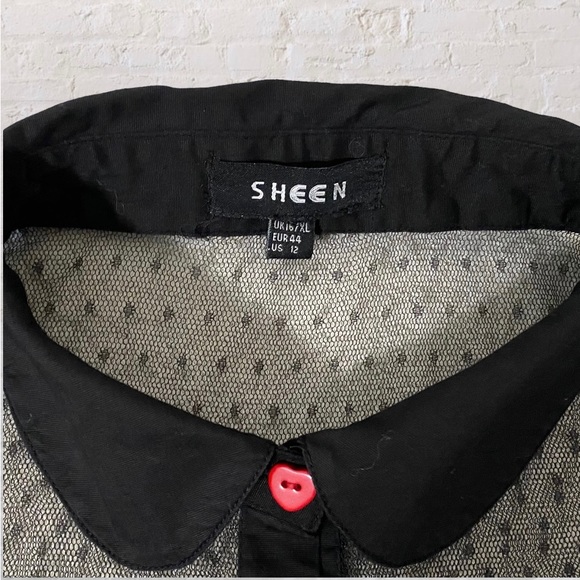 133. SHEEN Pin-Up Style Black Swing Dress - Womens Size 12 - Picture 4 of 7